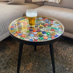 Beercap Coffee Table Mixed Black